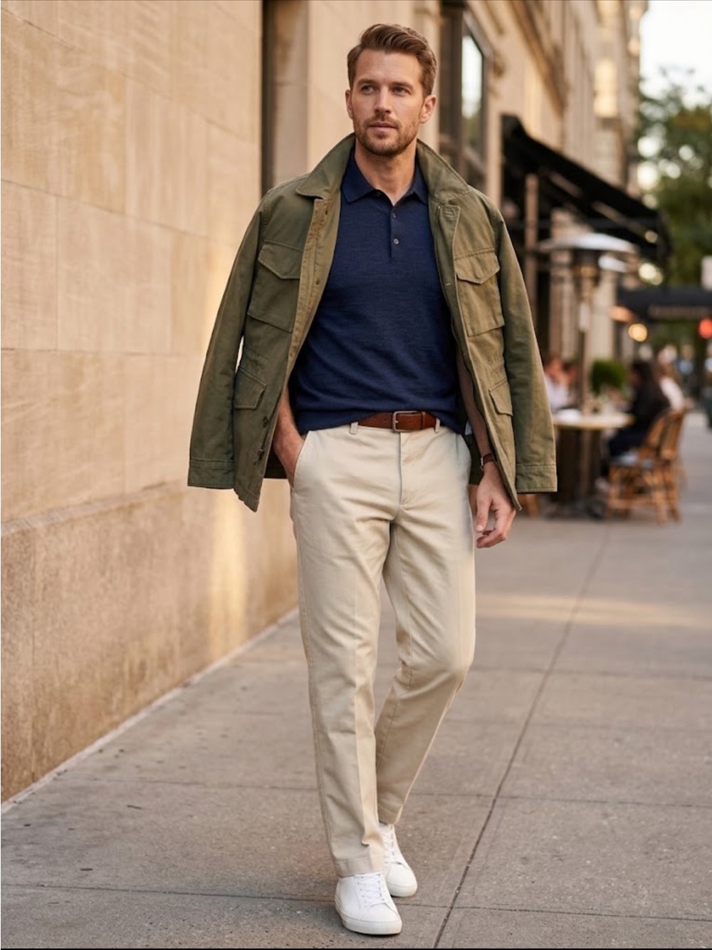 L.L. Bean Classic Fit Chino Pants Beige Khaki 32x36 100% Cotton